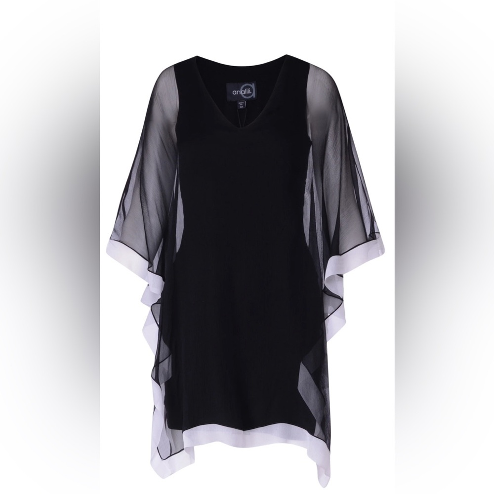 Ariel v-neck open drape silk dress.